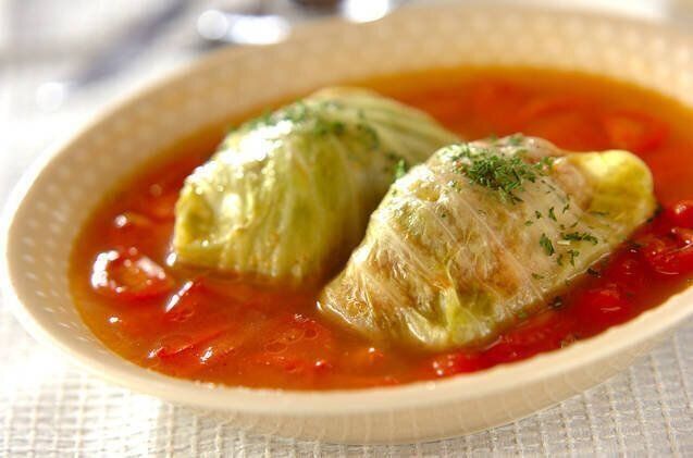 簡単基本ロールキャベツ レンジで煮込んでプロの味