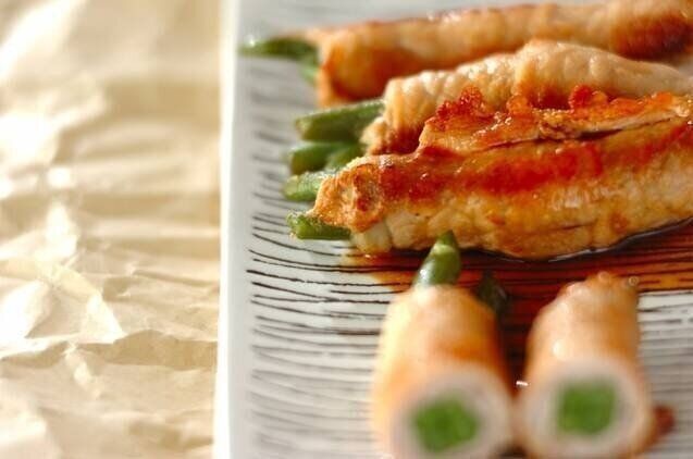  インゲンの肉巻き