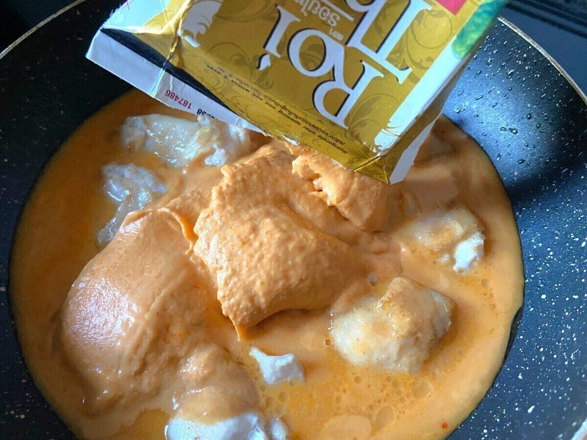 具材とペーストを合わせる