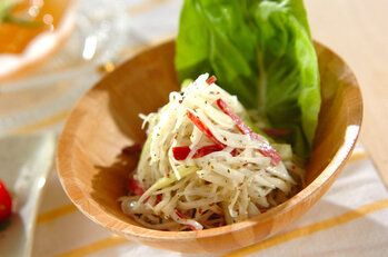 大根サラミサラダレシピ