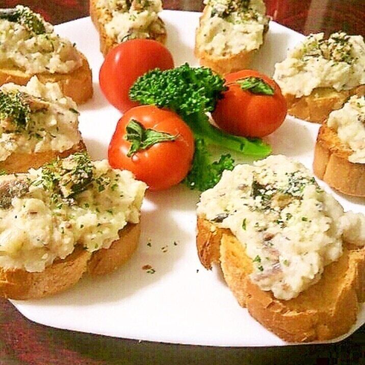 オイルサーディンとポテトのカナッペ レシピ・作り方
