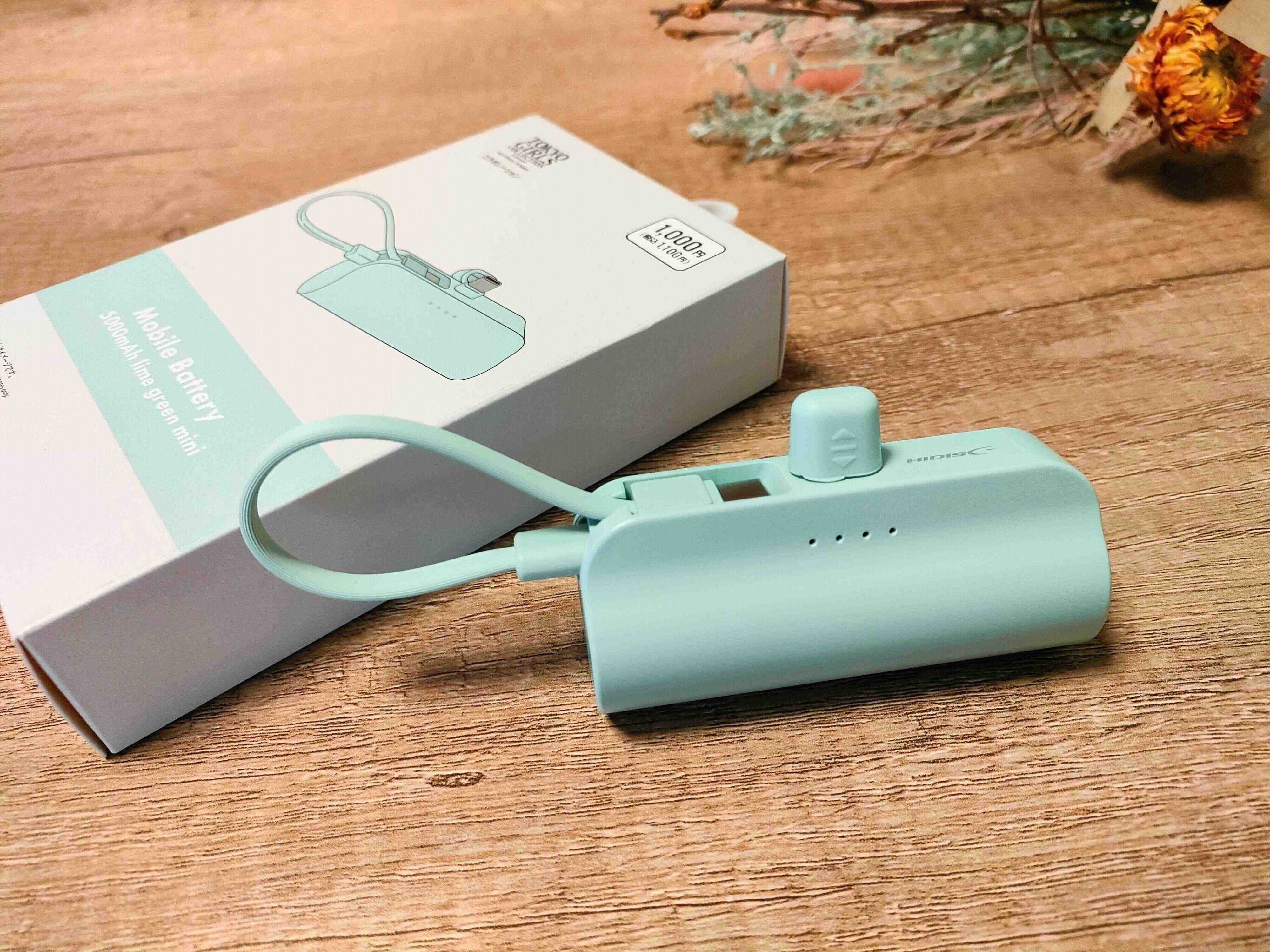 タイプCの差込が2つあるバッテリー