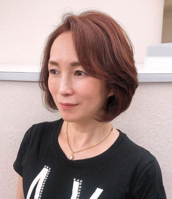 40代女性に似合うボブ。ボリュームアップが叶うエレガントボブ