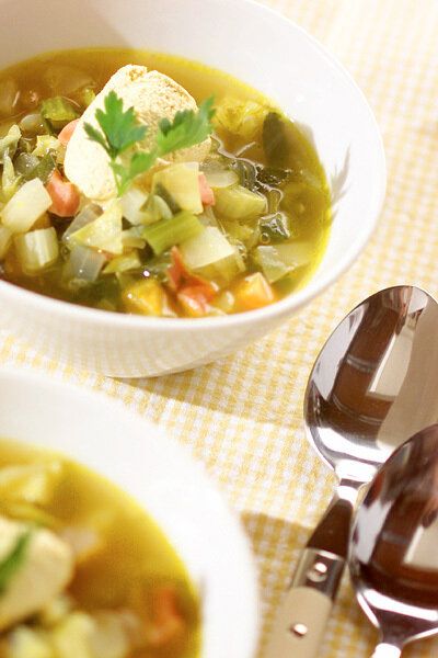 カレー風味のミネストローネ