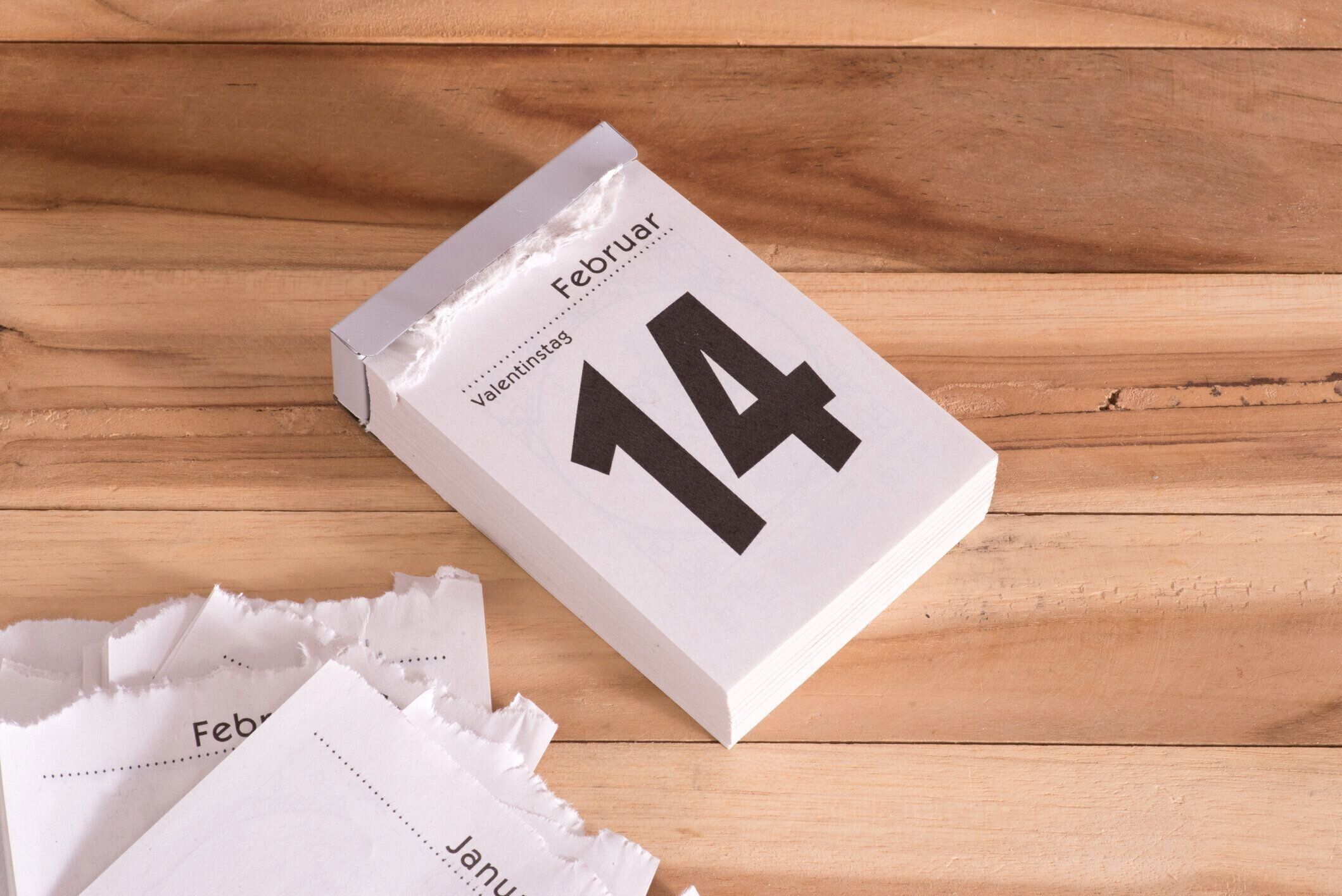 2月14日のカレンダーとバレンタインデー