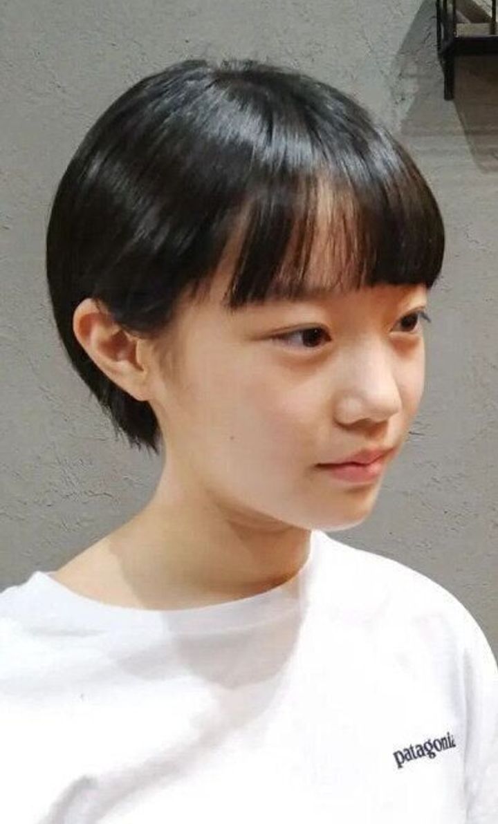 女子中学生ヘア