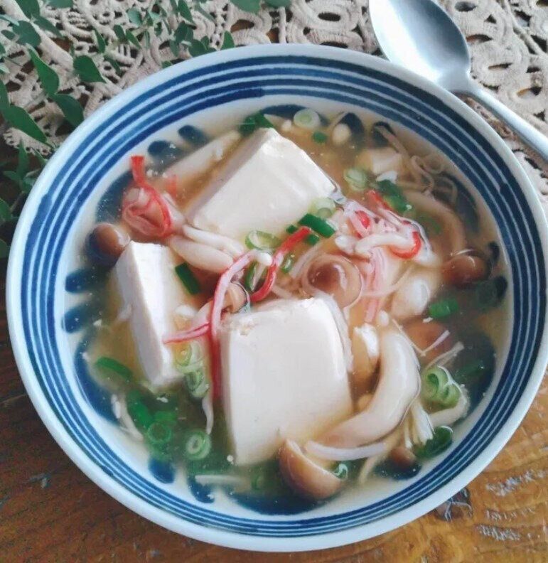 温ったかカニカマどうふ