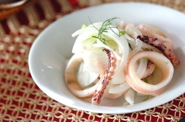  イカの白ワインマリネ