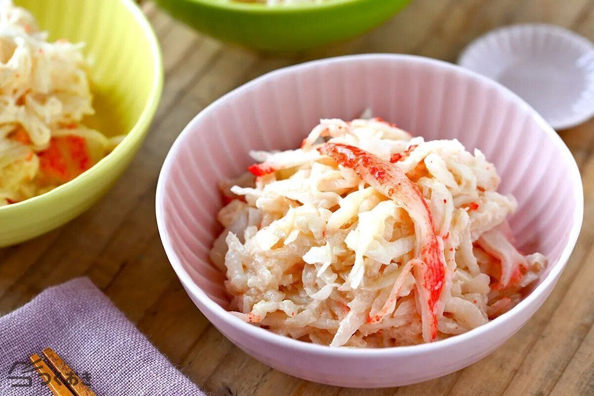 大根とカニカマのマヨサラダ