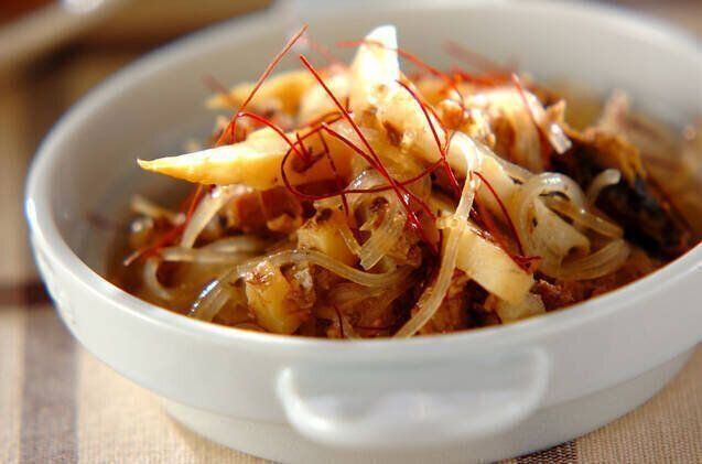 春雨とサバのみそ炒め