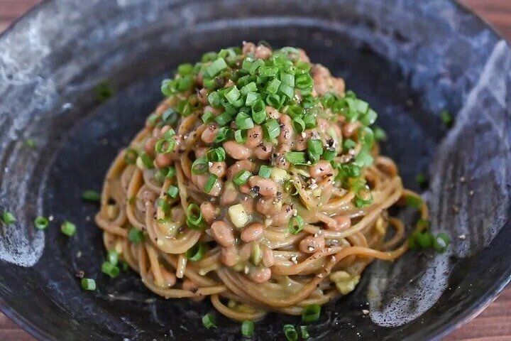 納豆アボカドパスタ