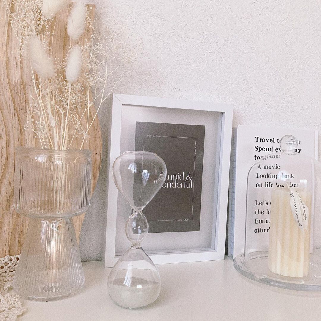 砂が落ちる様子に癒される！砂時計