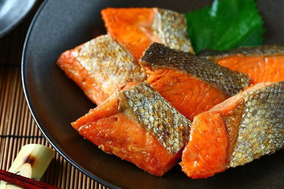 鮭の焼き漬け