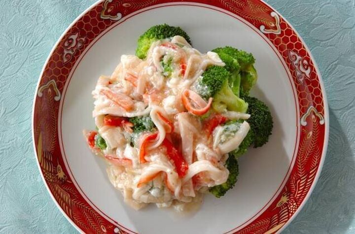 ブロッコリーのカニあんかけ