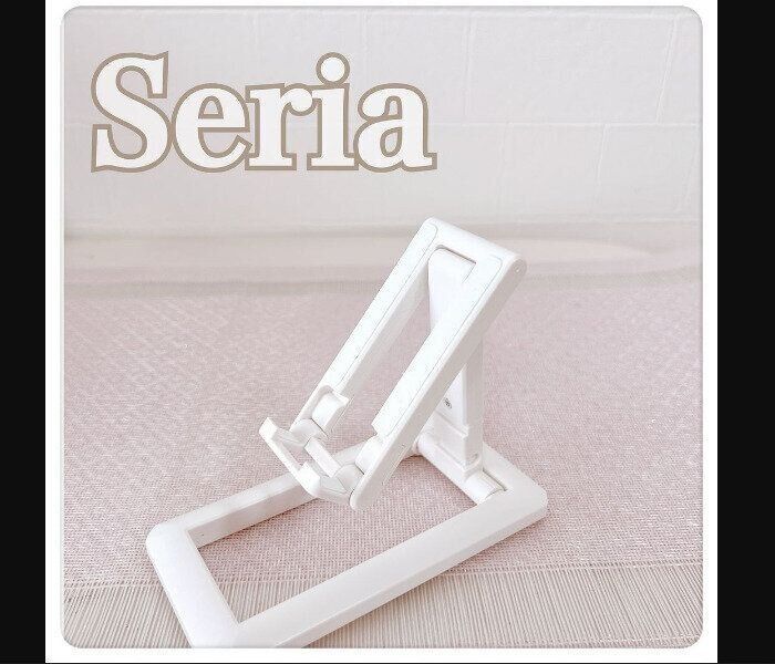 【セリア】超薄型！スマホスタンドスリム