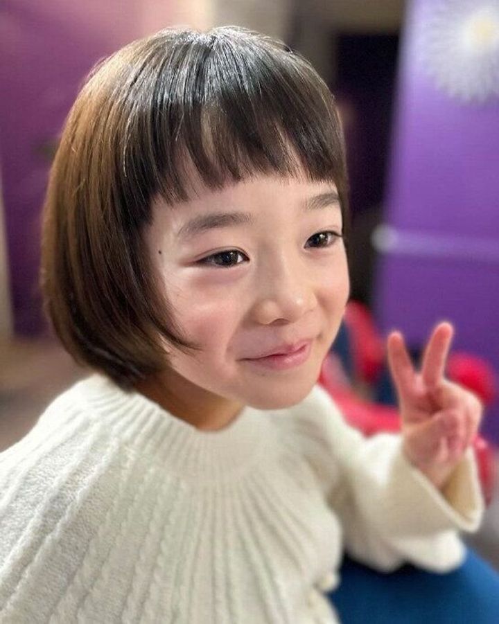 前上がりのカットラインで軽やかな印象!ショートボブ