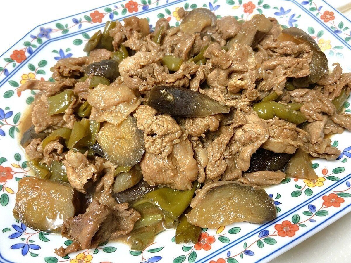 茄子とピーマンをプラス