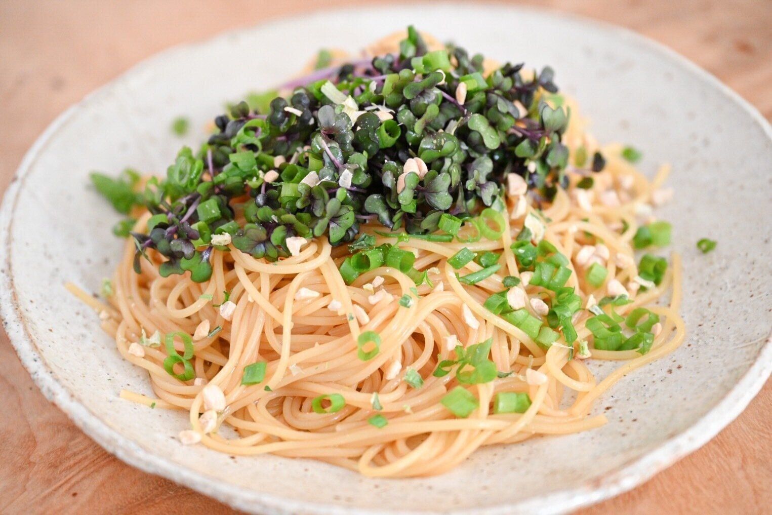 薬味たっぷりアレンジパスタ