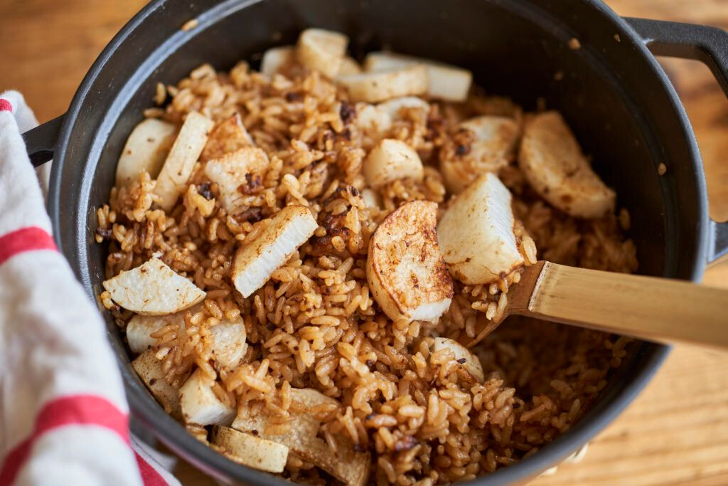 焼き長芋のみそごはん