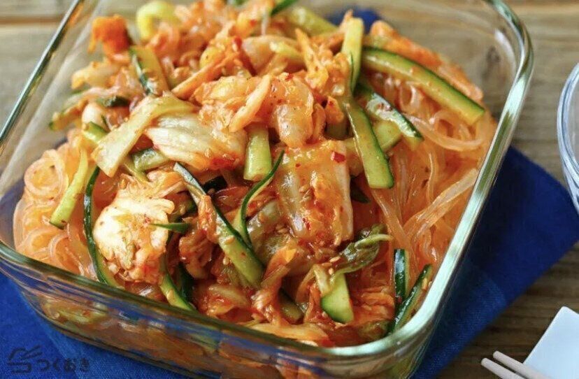 冷麺風キムチ春雨サラダ