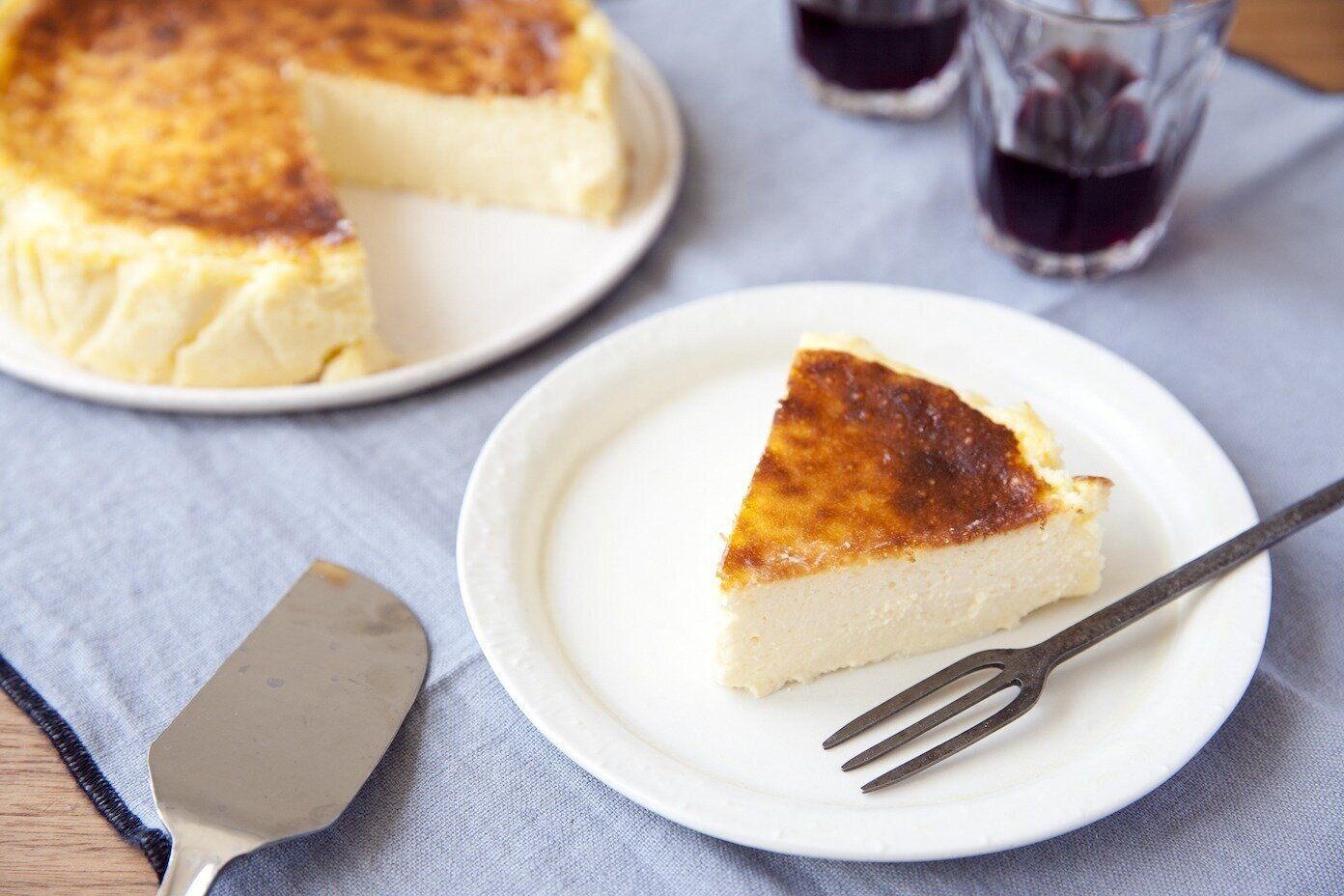 クリームチーズ入りバスク風チーズケーキ