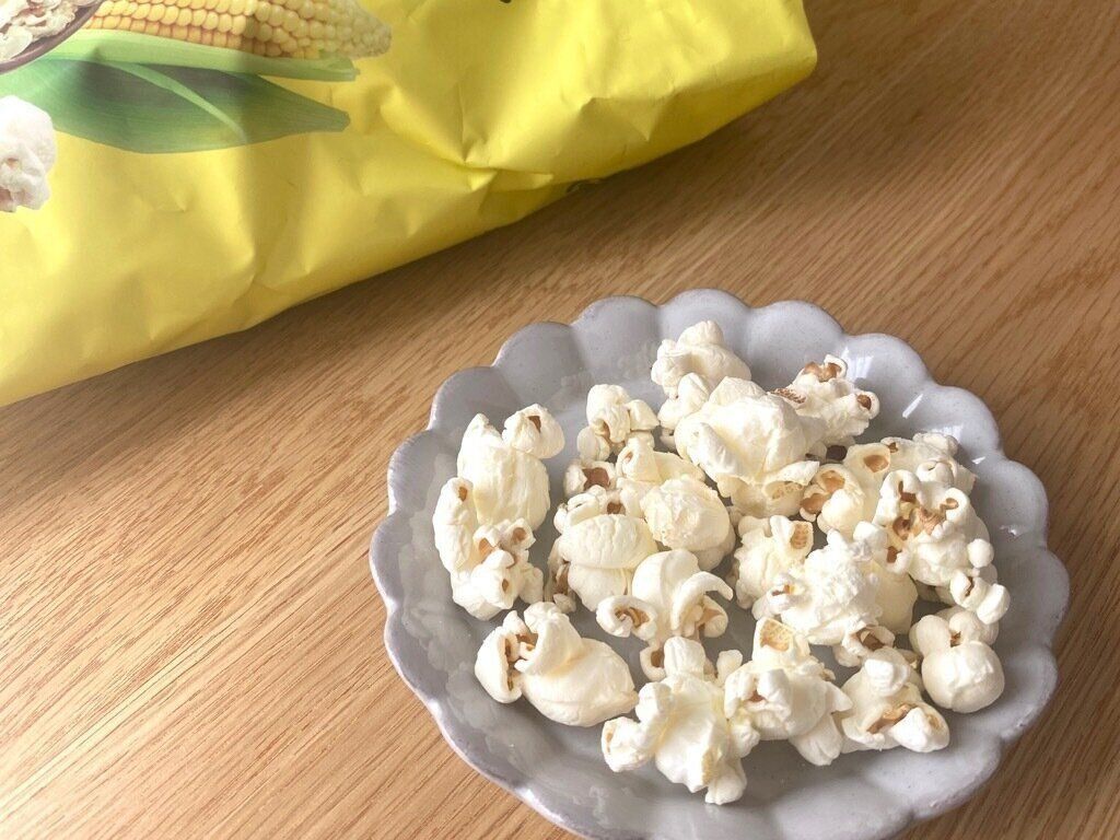 北海道でつくったポップコーンしお味