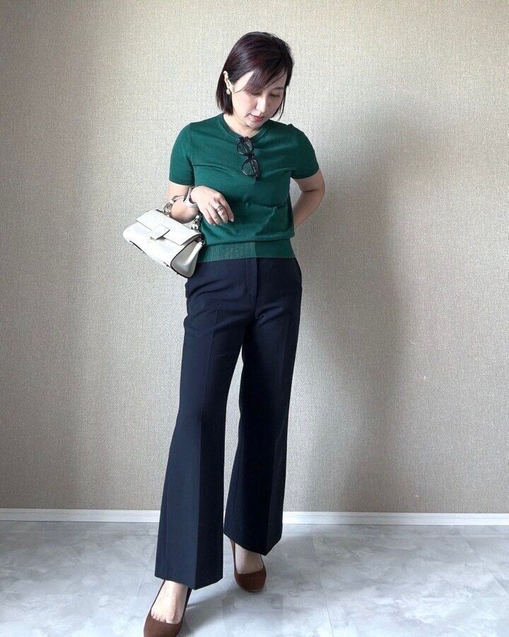 ユニクロ　UVカットクルーネックセーター半袖