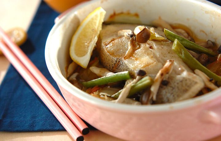 白菜と魚の蒸し焼き