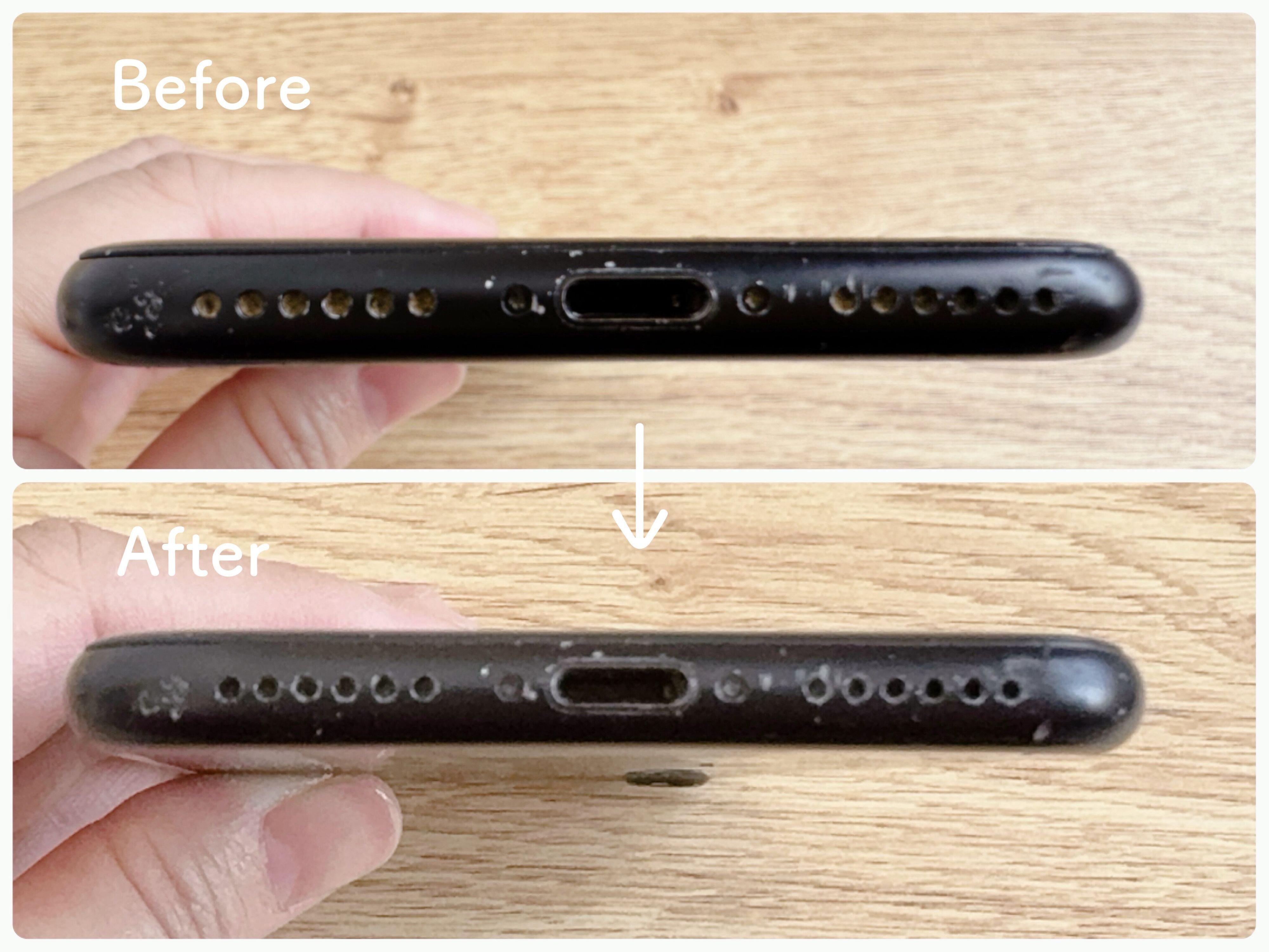 スティック部分はスマホ掃除に