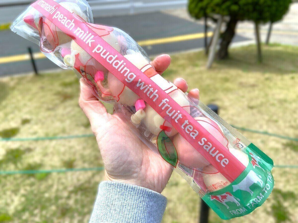 ピーチミルクプリン