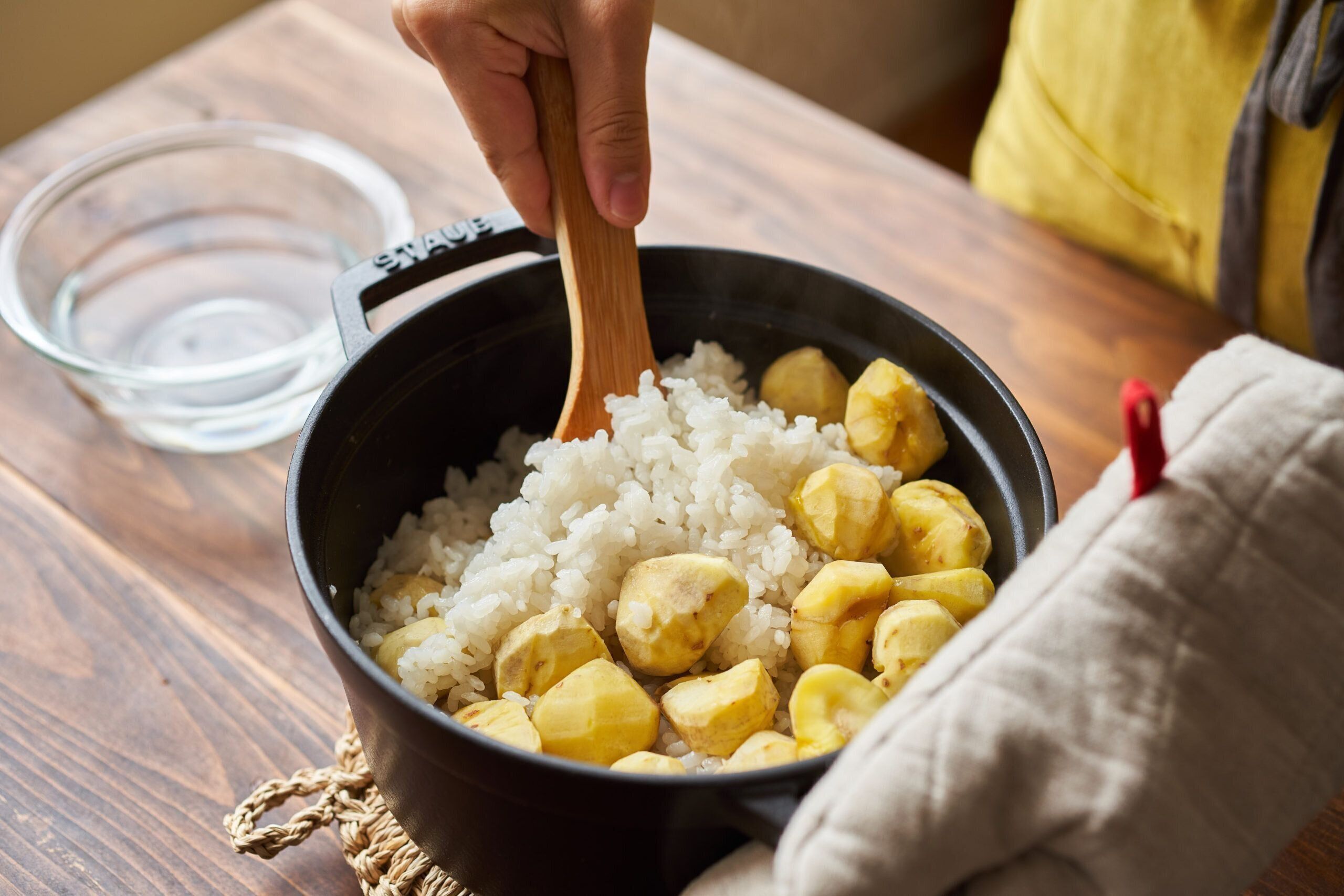 お鍋で簡単おいしく、栗ごはん(栗ご飯)のレシピ