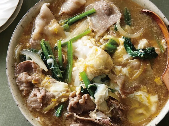 肉 卵でたんぱく質を強化 栄養を吸収 豚こまと小松菜の卵とじ サンキュ 肉 卵でたんぱく質を強化 栄養を吸収 豚こまと小松菜の卵とじ サンキュ