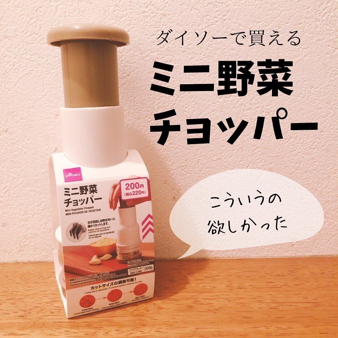 少量の野菜をみじん切りにしたいときに便利！野菜チョッパー