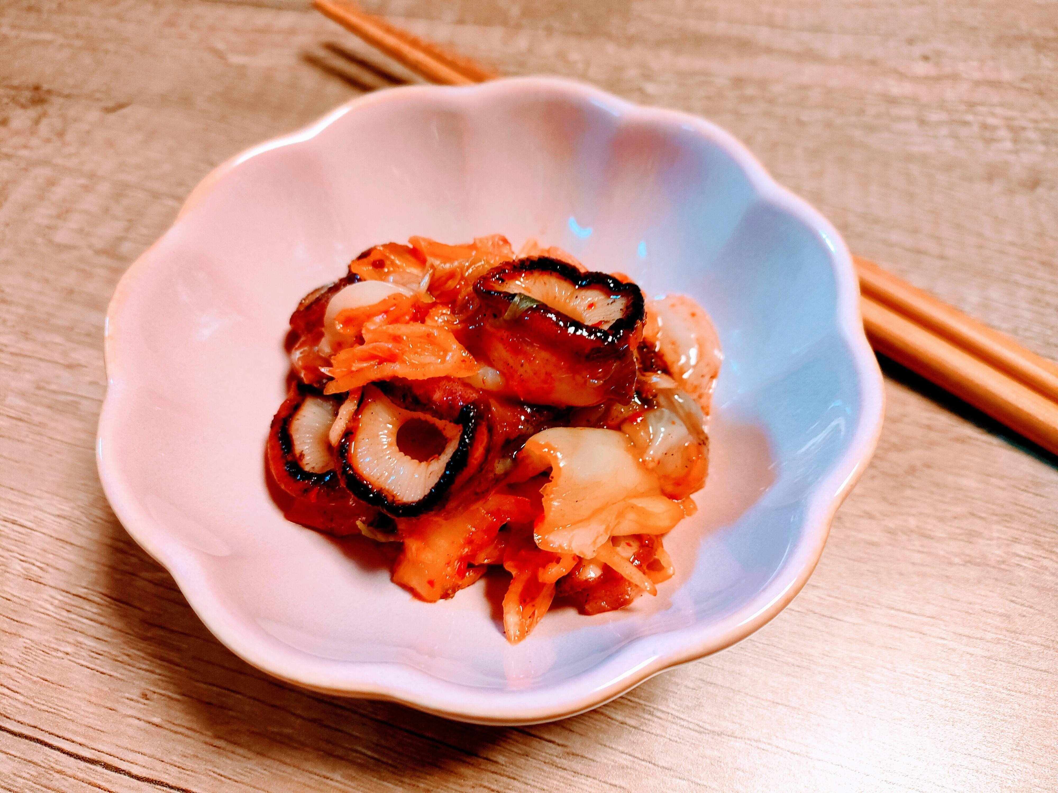 タコきゅうばんのキムチ和え