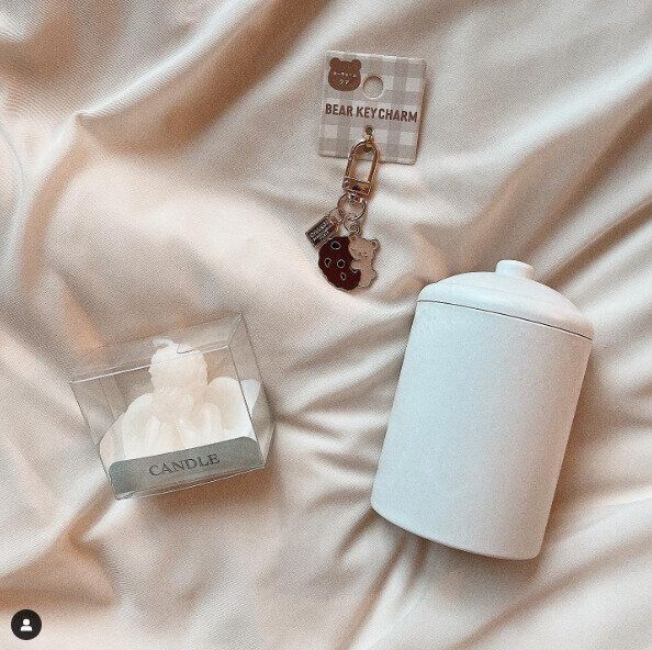 白いキャニスターがかわいい！