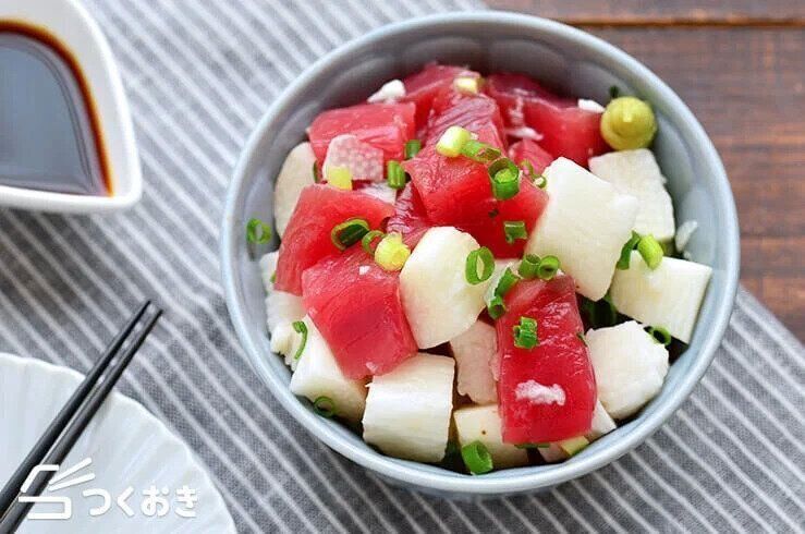 まぐろと長芋の和風だし和え