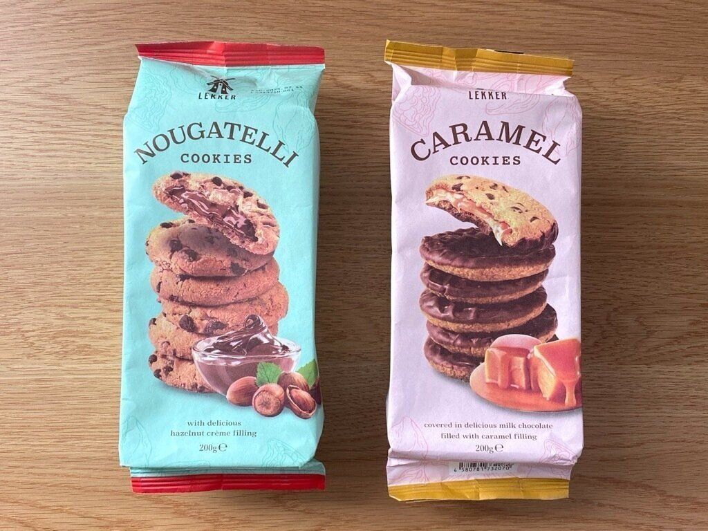 レッカーキャラメルクッキー　レッカーヌガテッリクッキー