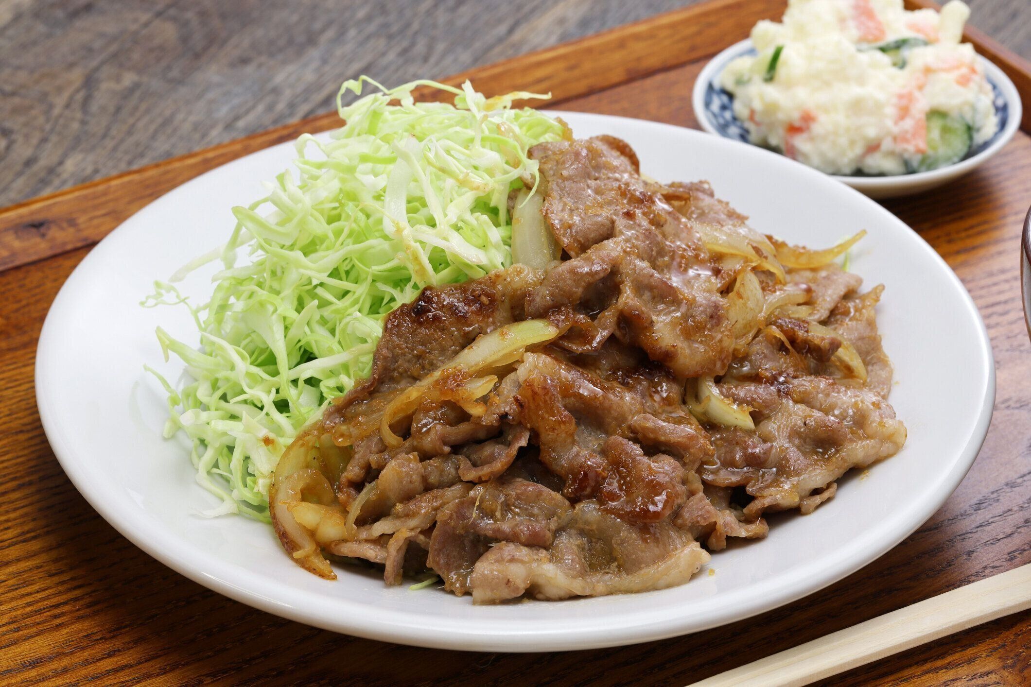 ショガヤキテイショク、日本の生姜豚定食