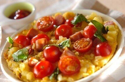 オープンオムレツ