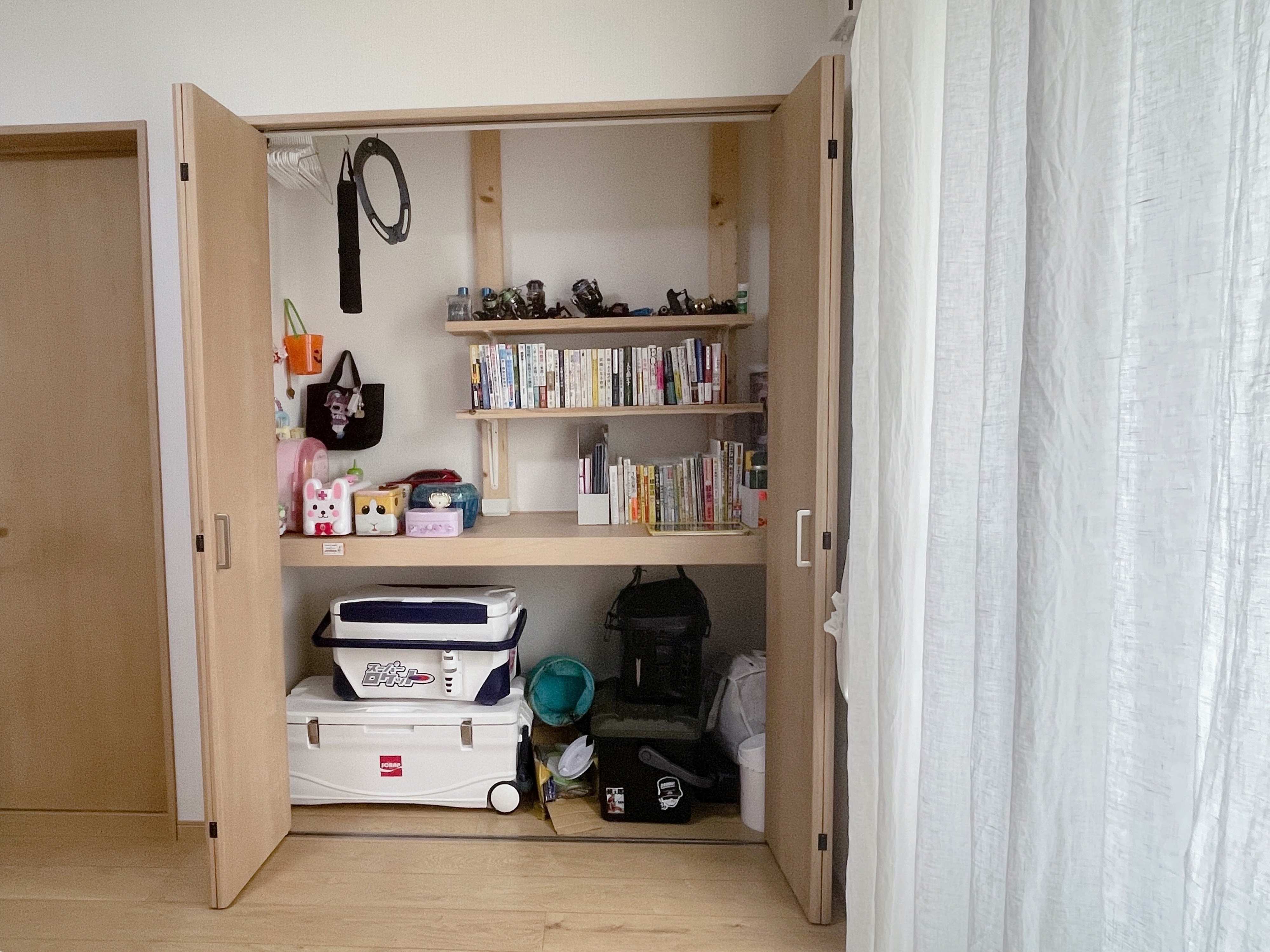 4．趣味のものは範囲を決めてクローゼットの中に収納