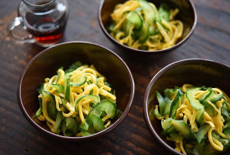 塩もみきゅうりと錦糸卵の酢の物