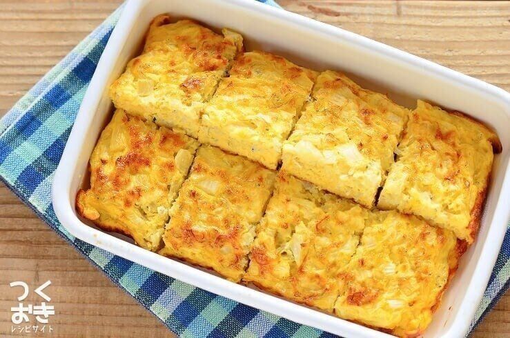 しらすと新たまねぎのオープンオムレツ