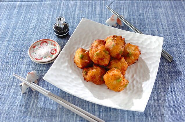 ホタテの落とし揚げ