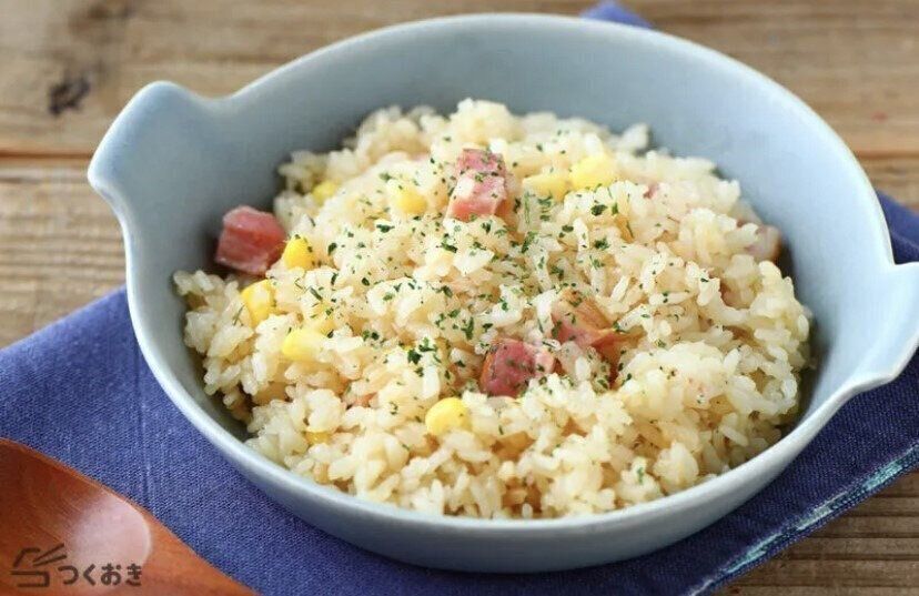 炊飯器で簡単バターピラフ