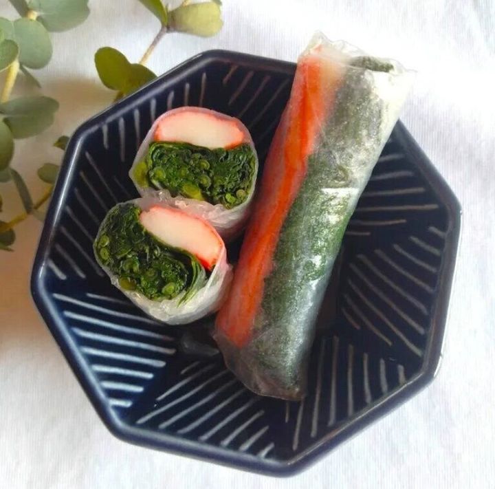 子どもウケ抜群カニカマの生春巻き