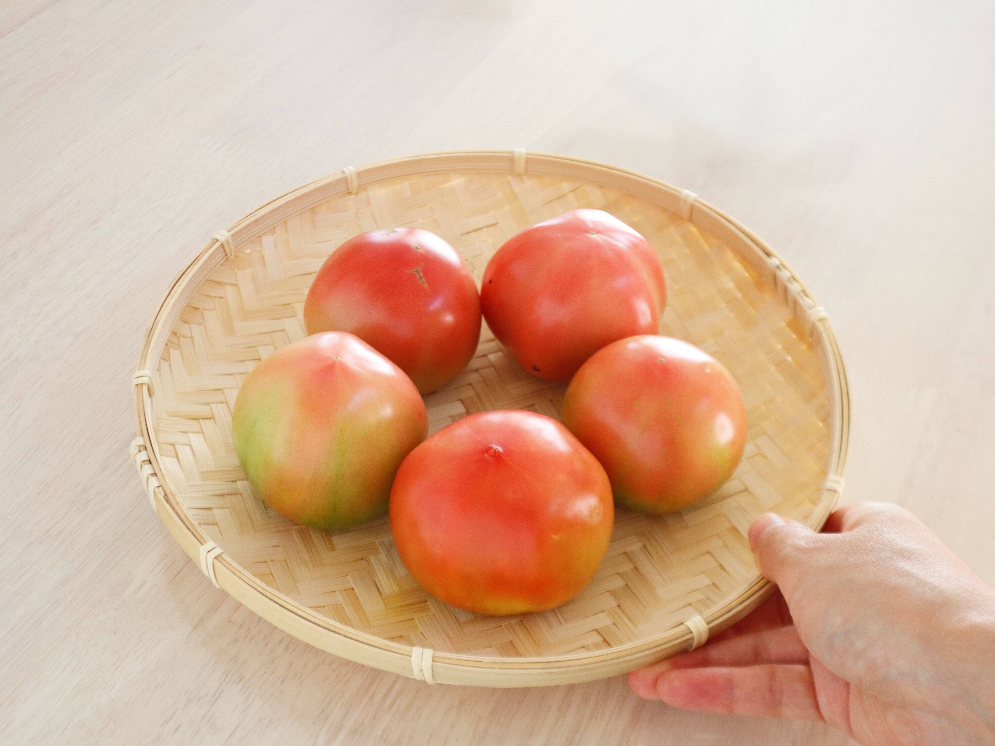 青いトマトの保存（追熟）方法１