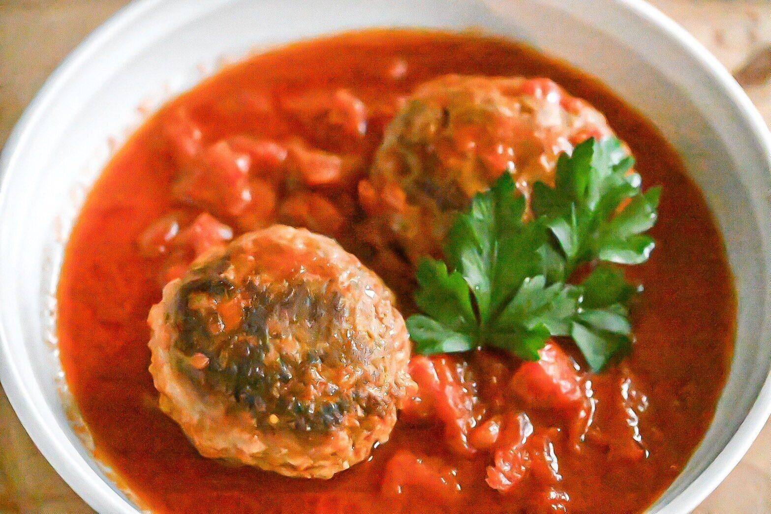 完成したハンバーグ