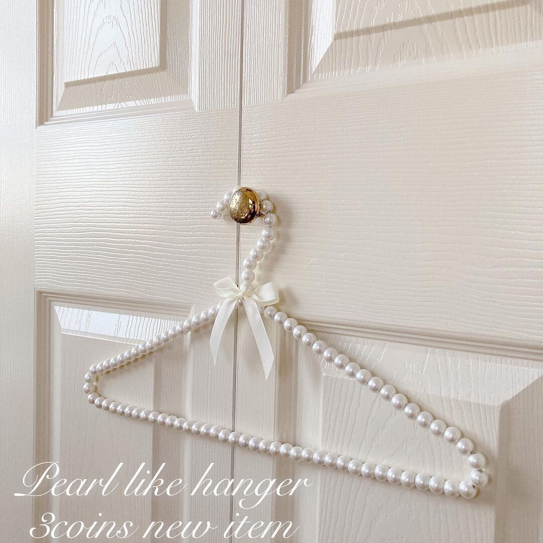 【3COINS】めっちゃツボ！パール風ハンガー
