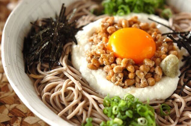 トロロ納豆そば