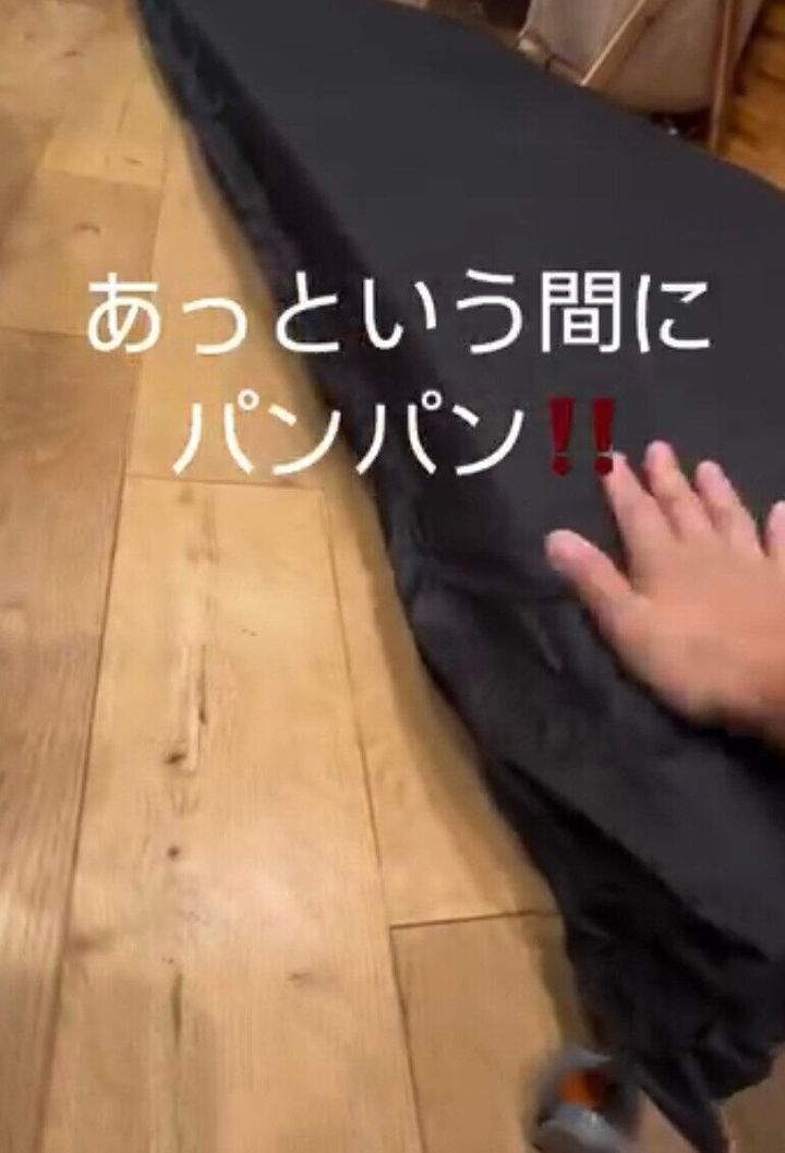 設置しやすく便利!「汚れが落ちやすい角張10cmインフレーターマット」